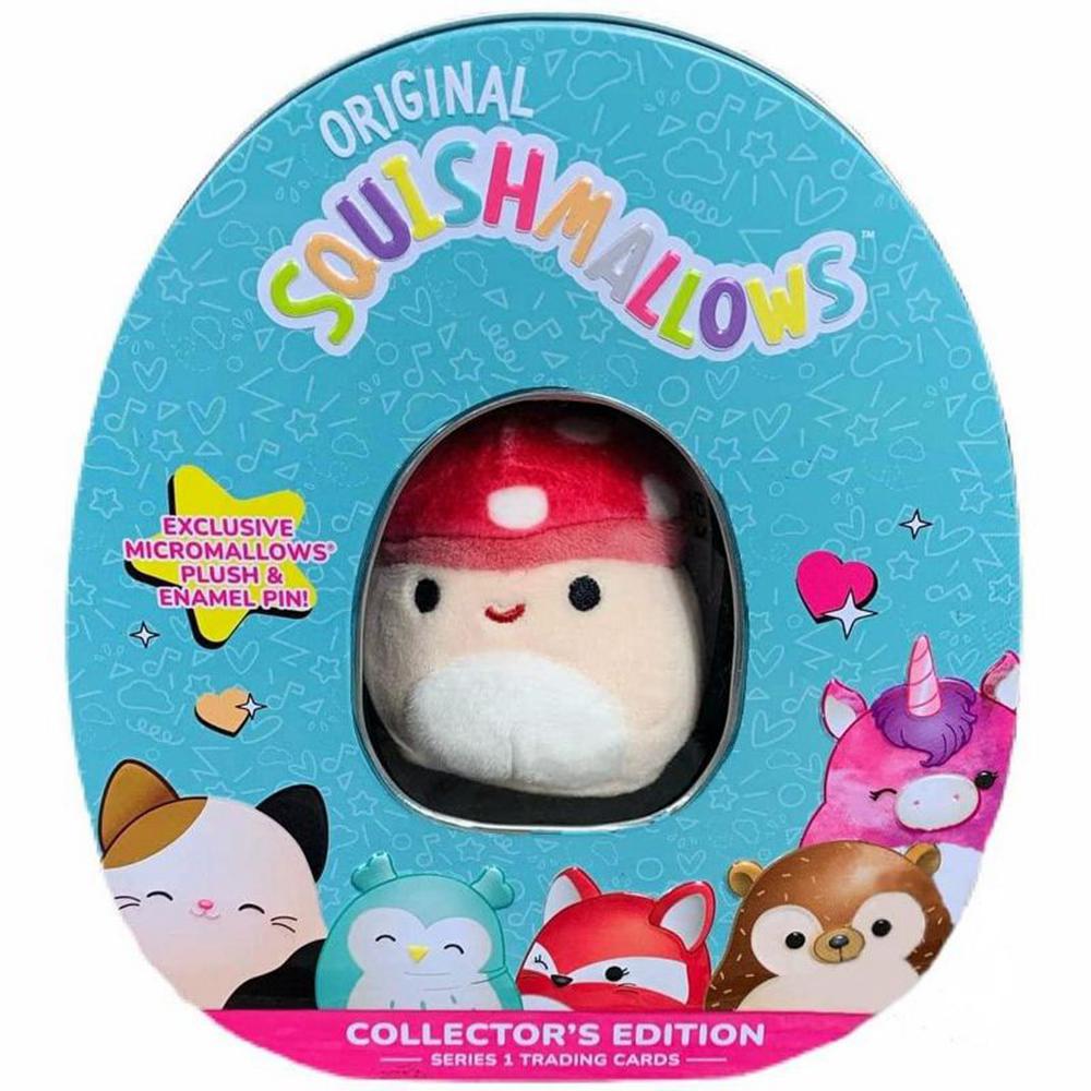 Squishmallows Malcolm Mushroom Trading Card Tin - Coral (RYFU-62754)