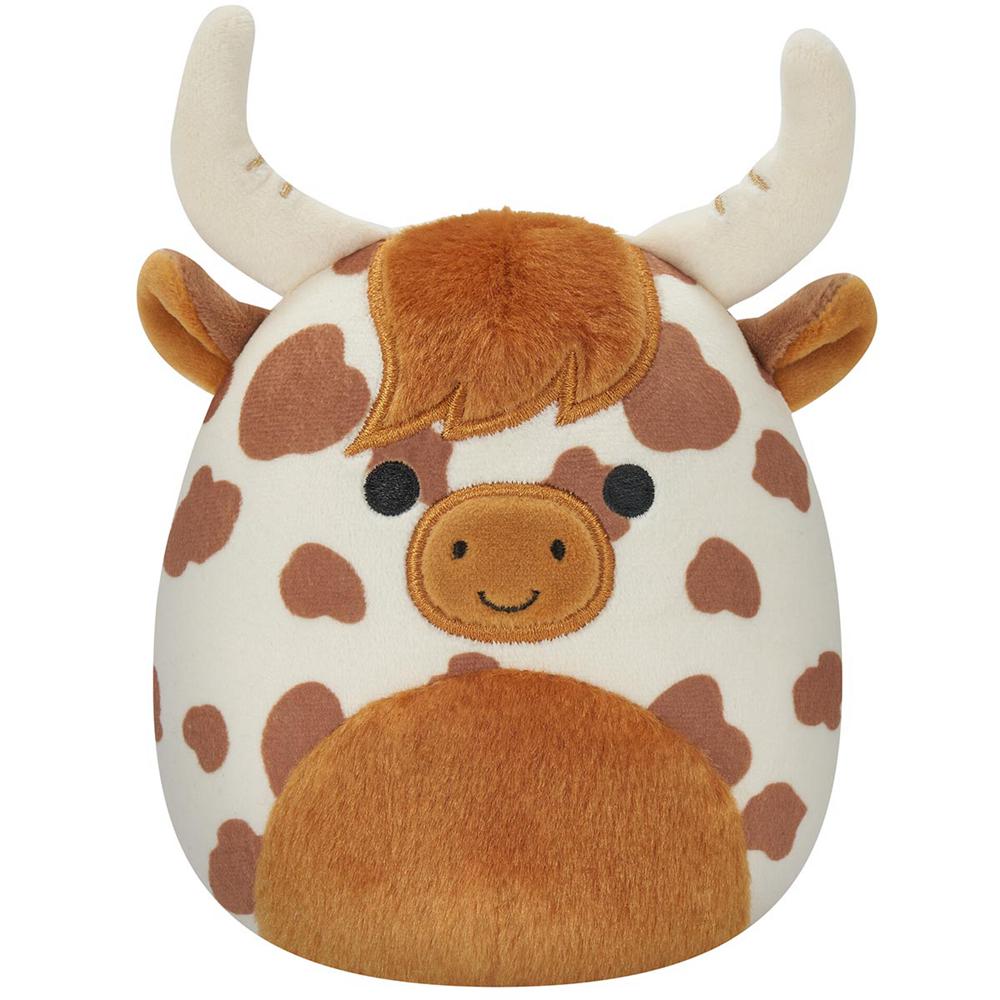 Squishmallows Alonzo Spotted Highland Cow - Brown (DRCV-53694)